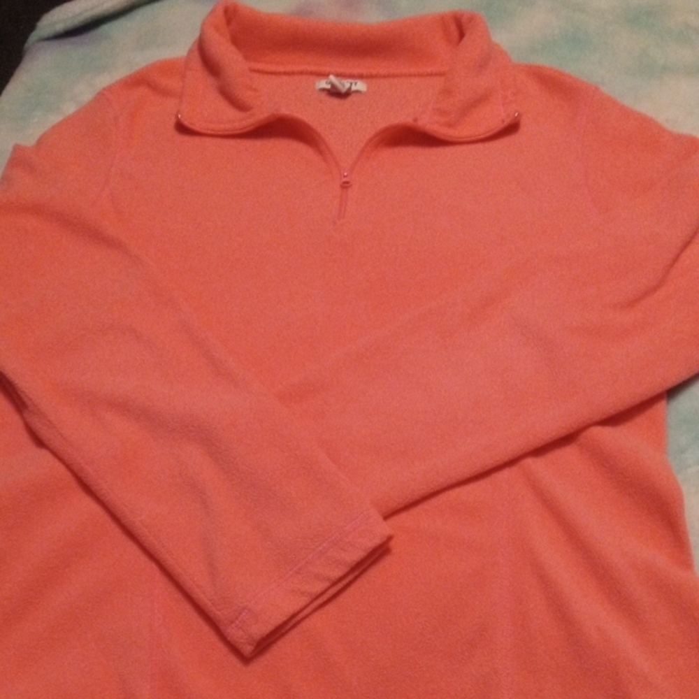 Old Navy Lotus Orange Quarter-Zip Pullover